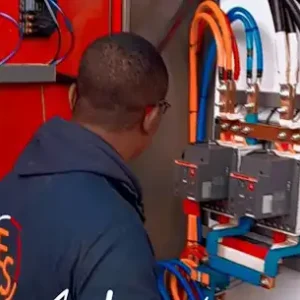 Three-phase-electrician-at-work